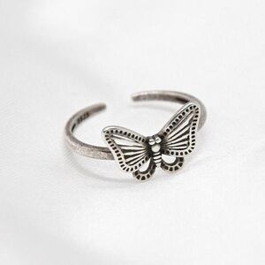 Sterling Silver Butterfly Ring